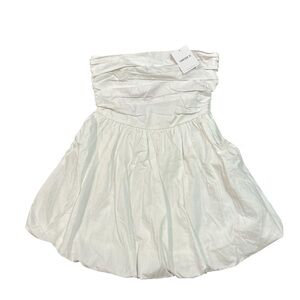 Forever 21 White Bubble Mini Dress Size Small Strapless Y2K Coquette NWT